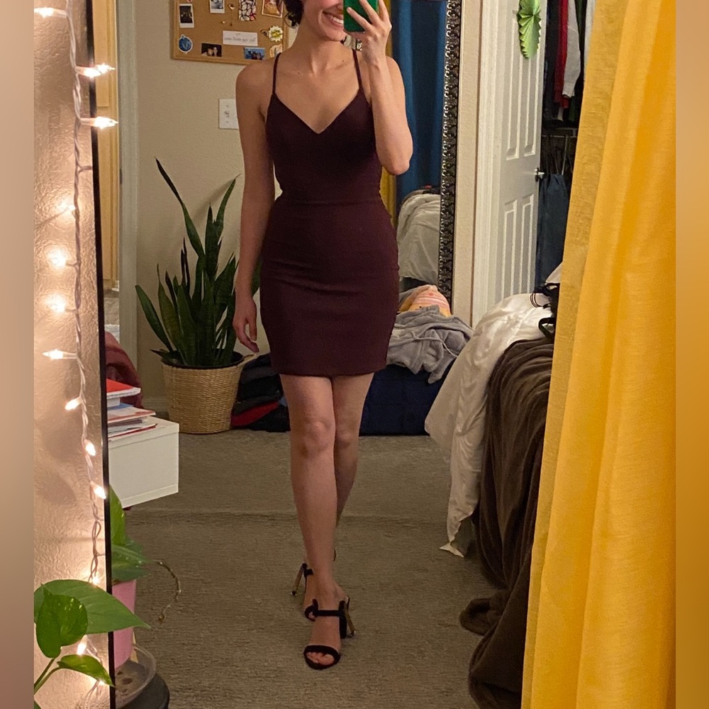 Elegant Purple Sleeveless Dress